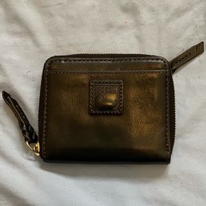 Dooney & Bourke Black Florentine Zip Around Wallet